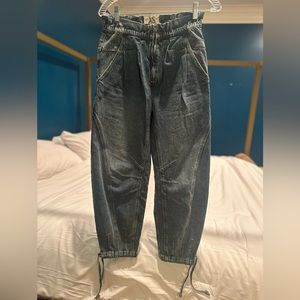 Free People “paper bag” style jeans